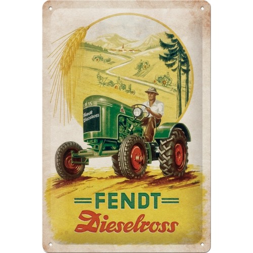 Schild Fendt - Dieselross