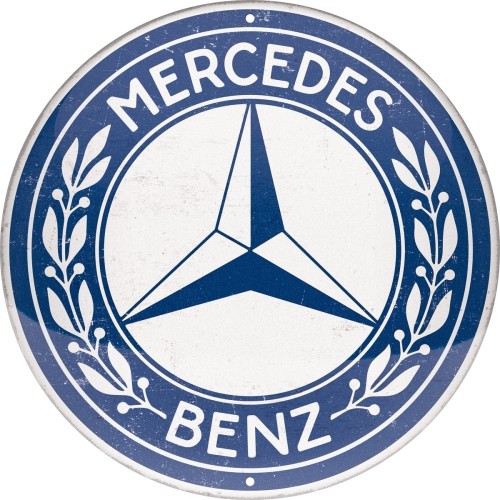 Schild Mercedes Benz - Logo, rund