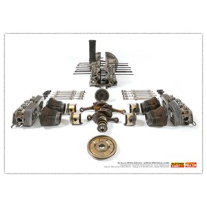 Motorenposter VW Boxer, 1960-2003