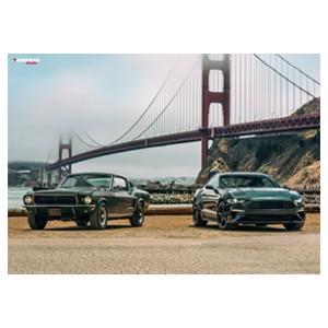 Poster Mustang GT 390 Fastback "The Real Bullitt", 1968 Bullitt