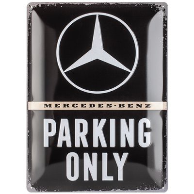 Schild Mercedes Benz - Parking