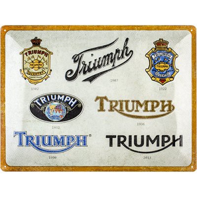 Schild Triumph - Logo Evolution