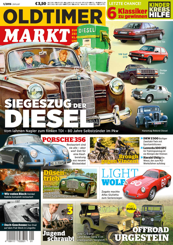 OLDTIMER MARKT 1/2016 – gedruckte Ausgabe