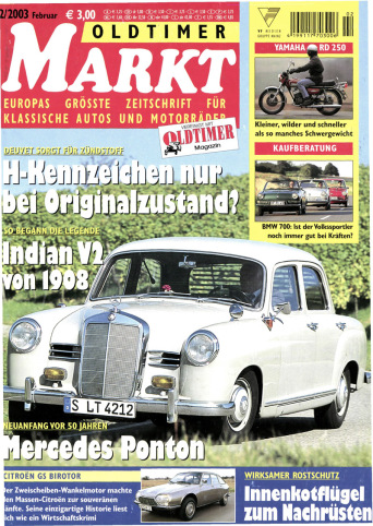 OLDTIMER MARKT 2/2003 – gedruckte Ausgabe