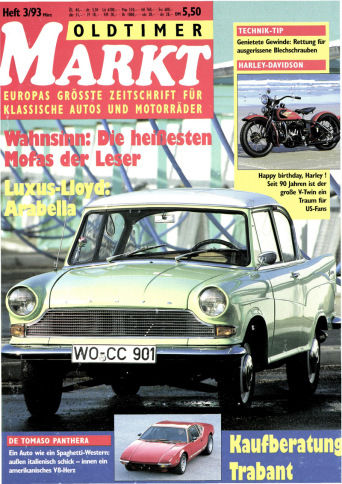 OLDTIMER MARKT 3/1993 – gedruckte Ausgabe