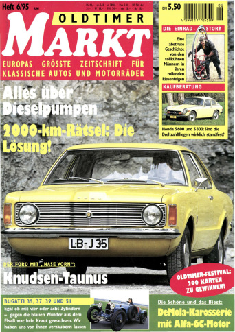 OLDTIMER MARKT 6/1995 – gedruckte Ausgabe