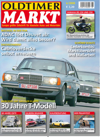 OLDTIMER MARKT 6/2008 – gedruckte Ausgabe