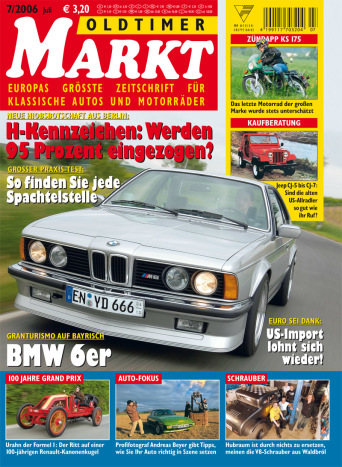 OLDTIMER MARKT 7/2006 – gedruckte Ausgabe