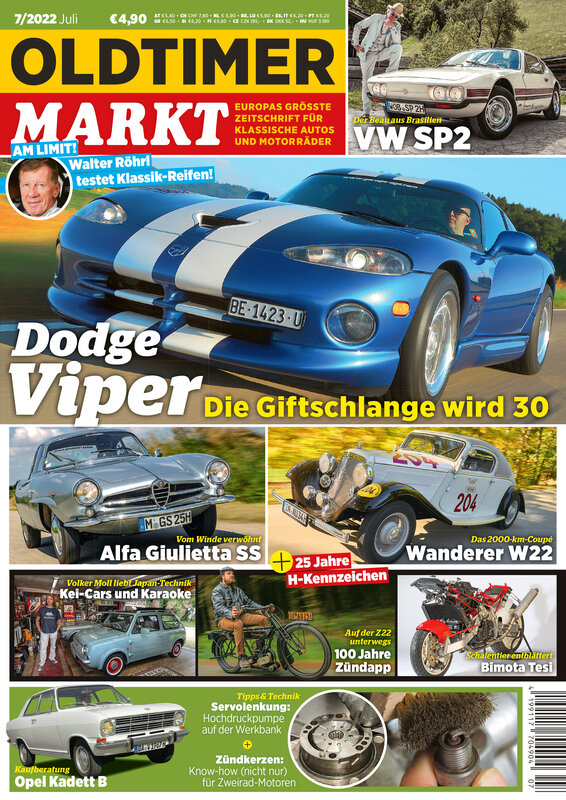 OLDTIMER MARKT 7/2022 – gedruckte Ausgabe