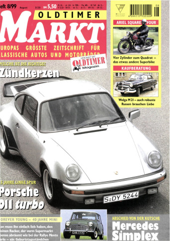 OLDTIMER MARKT 8/1999 – gedruckte Ausgabe