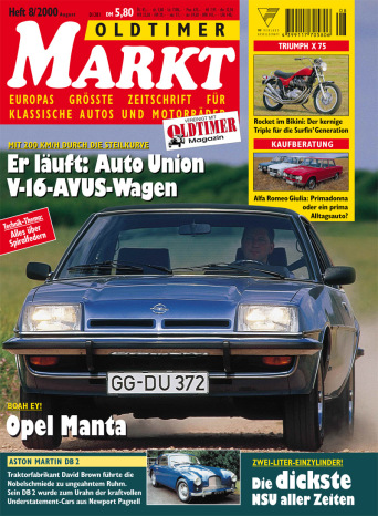 OLDTIMER MARKT 8/2000 – gedruckte Ausgabe