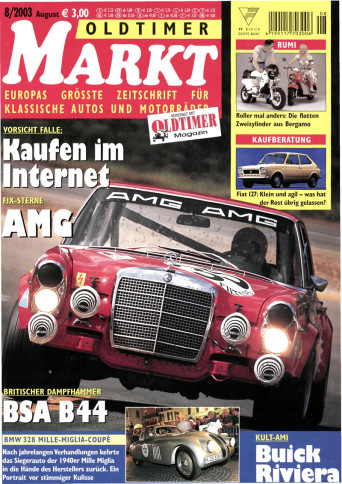 OLDTIMER MARKT 8/2003 – gedruckte Ausgabe
