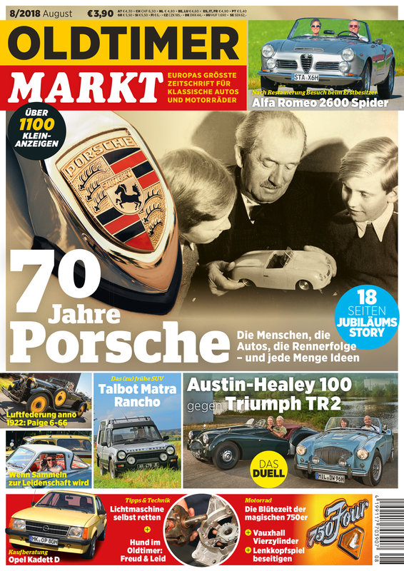 OLDTIMER MARKT 8/2018 – gedruckte Ausgabe