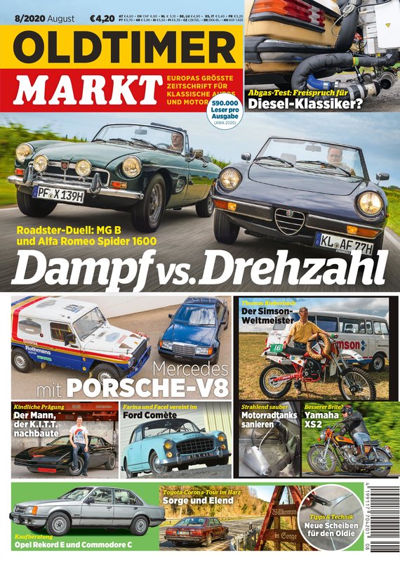 OLDTIMER MARKT 8/2020 – gedruckte Ausgabe