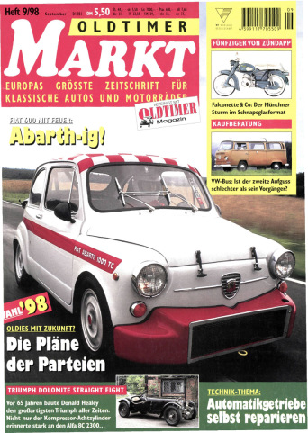 OLDTIMER MARKT 9/1998