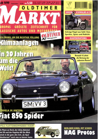 OLDTIMER MARKT 9/1999 – gedruckte Ausgabe
