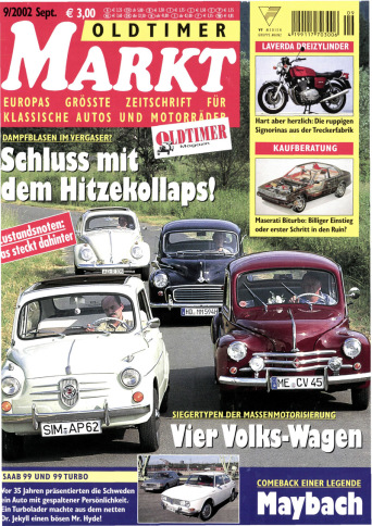 OLDTIMER MARKT 9/2002 – gedruckte Ausgabe