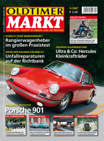 OLDTIMER MARKT 9/2007 – gedruckte Ausgabe