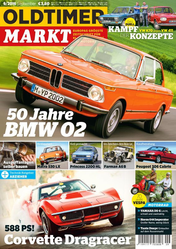 OLDTIMER MARKT 9/2016 – gedruckte Ausgabe
