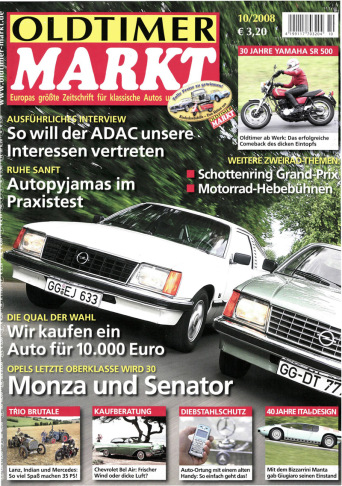OLDTIMER MARKT 10/2008 – gedruckte Ausgabe