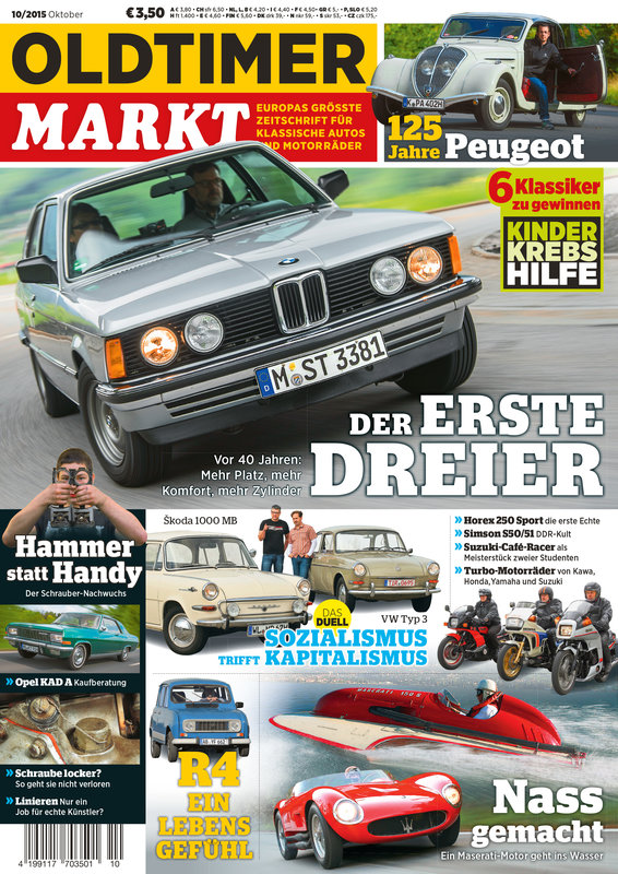 OLDTIMER MARKT 10/2015 – gedruckte Ausgabe
