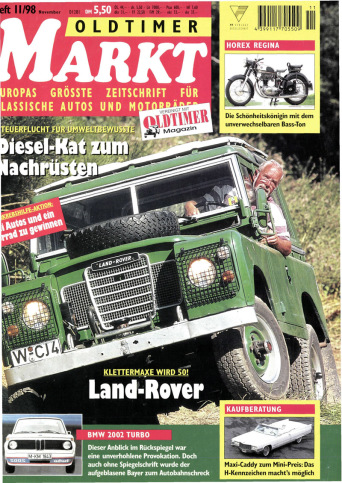 OLDTIMER MARKT 11/1998