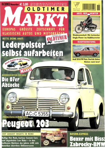 OLDTIMER MARKT 11/2002 – gedruckte Ausgabe