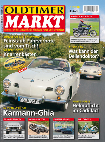 OLDTIMER MARKT 11/2007 – gedruckte Ausgabe