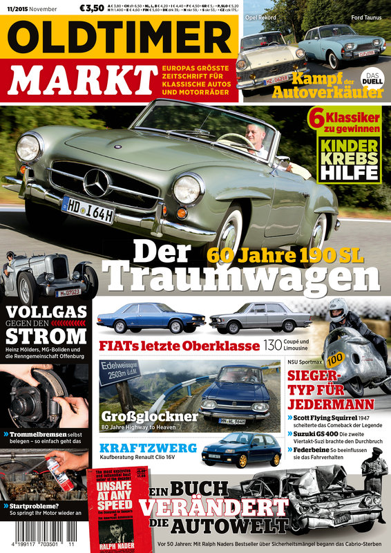 OLDTIMER MARKT 11/2015 – gedruckte Ausgabe