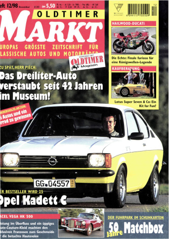 OLDTIMER MARKT 12/1998