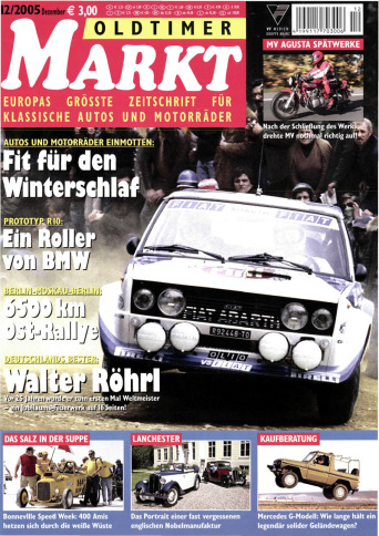 OLDTIMER MARKT 12/2005 – gedruckte Ausgabe
