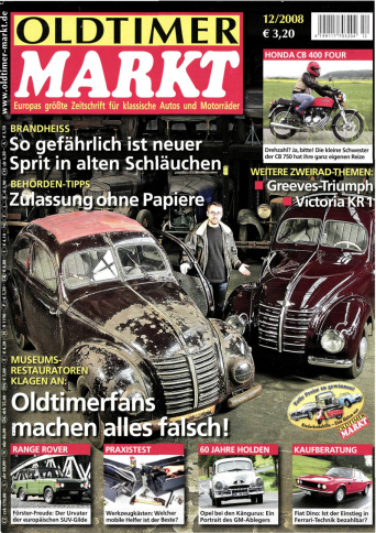 OLDTIMER MARKT 12/2008 – gedruckte Ausgabe