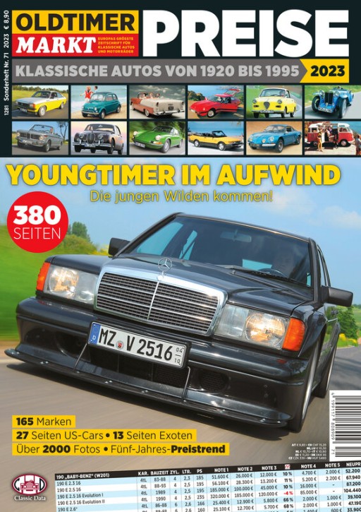 Sonderheft Nr. 71: Oldtimer Preiseheft 2023– gedruckte Ausgabe
