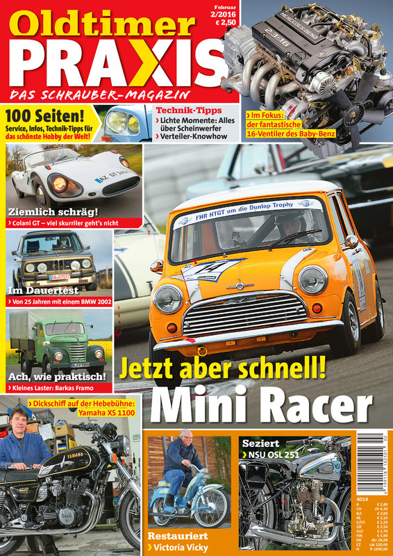 OLDTIMER PRAXIS 2/2016 – gedruckte Ausgabe