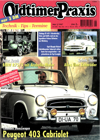 OLDTIMER PRAXIS 5/1997 – gedruckte Ausgabe