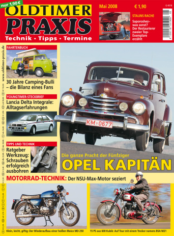 OLDTIMER PRAXIS 5/2008 – gedruckte Ausgabe