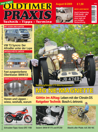 OLDTIMER PRAXIS 8/2009 – gedruckte Ausgabe