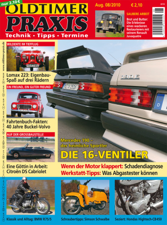 OLDTIMER PRAXIS 8/2010 – gedruckte Ausgabe