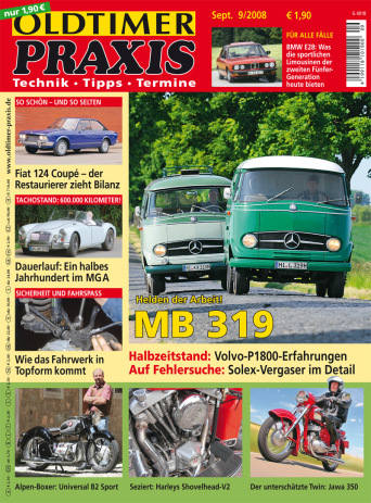 OLDTIMER PRAXIS 9/2008 – gedruckte Ausgabe