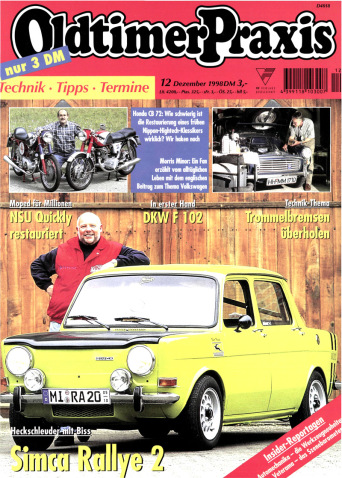 OLDTIMER PRAXIS 12/1998 – gedruckte Ausgabe