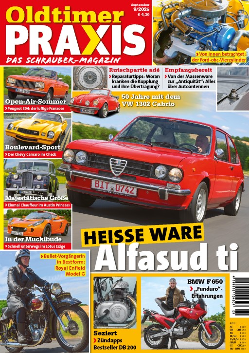 OLDTIMER PRAXIS 9/2026 gedruckte Ausgabe