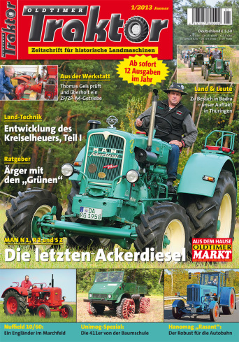 OLDTIMER TRAKTOR 1/2013 – gedruckte Ausgabe