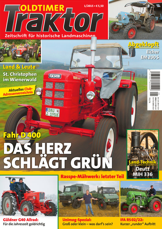 OLDTIMER TRAKTOR 1/2015 – gedruckte Ausgabe