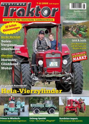 OLDTIMER TRAKTOR 7-8/2008