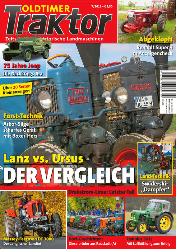 OLDTIMER TRAKTOR 7/2016 – gedruckte Ausgabe