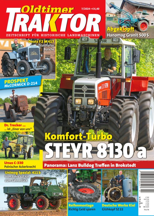 OLDTIMER TRAKTOR 7/2024 gedruckte Ausgabe