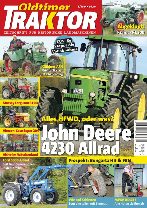OLDTIMER TRAKTOR 8/2024 gedruckte Ausgabe