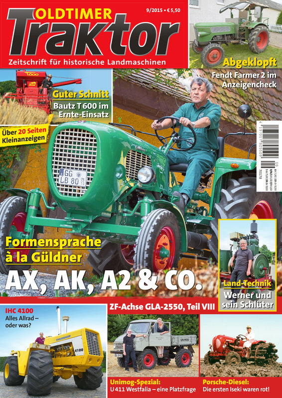 OLDTIMER TRAKTOR 9/2015 – gedruckte Ausgabe