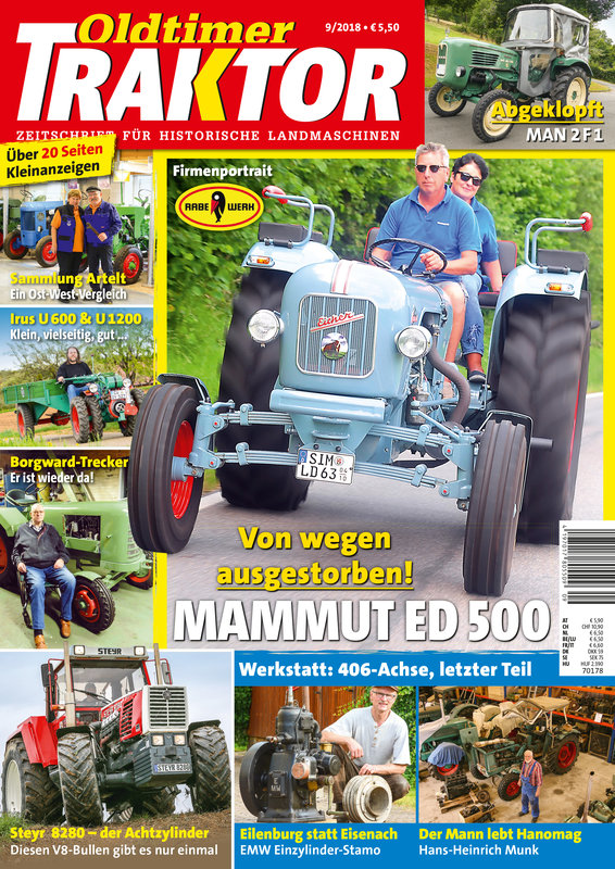 OLDTIMER TRAKTOR 9/2018 – gedruckte Ausgabe
