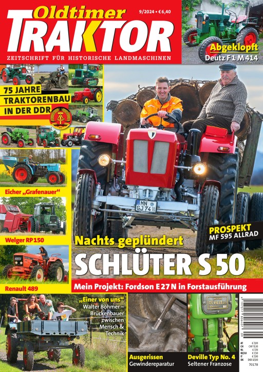 OLDTIMER TRAKTOR 9/2024 gedruckte Ausgabe